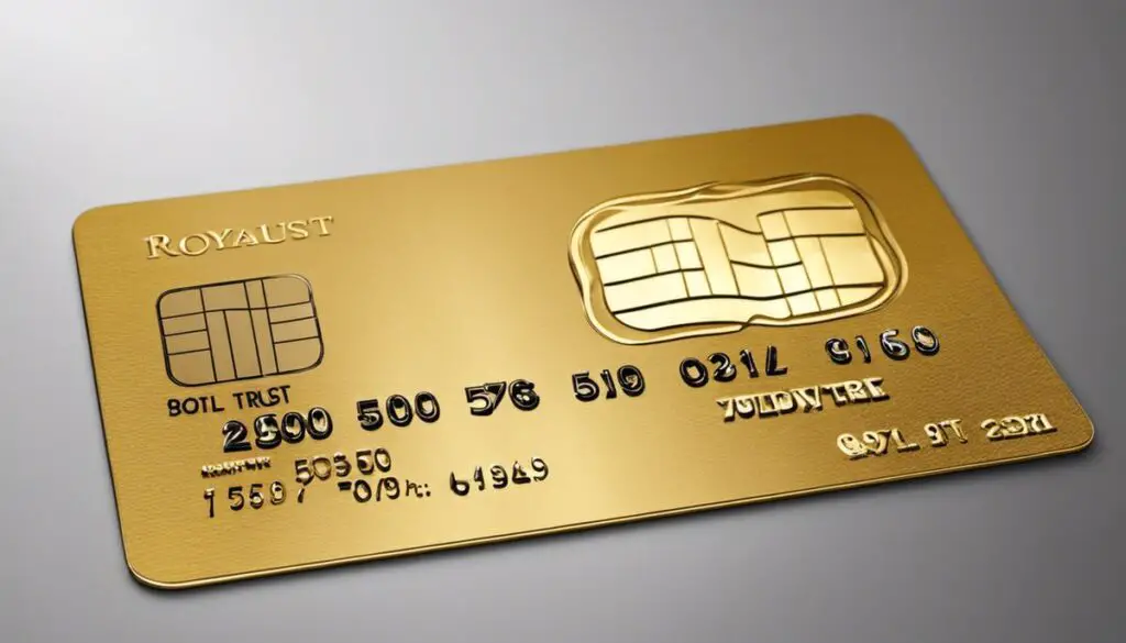 gold royal trust credit card XNd