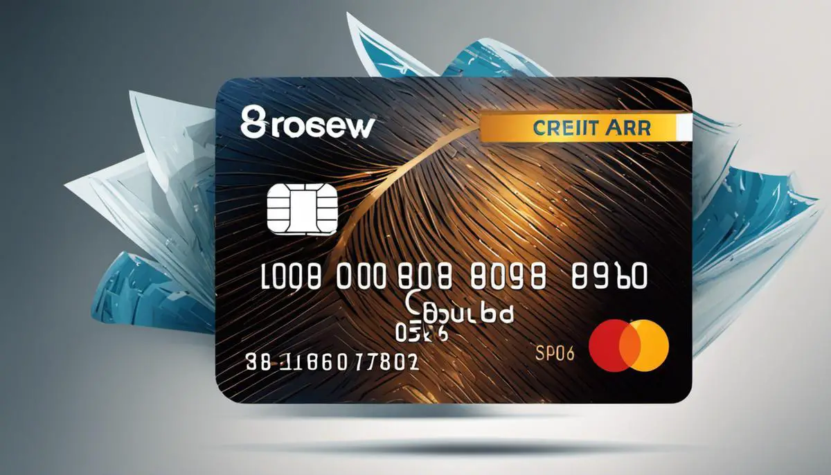 Illustration representing the composition of a credit card number